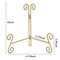 UoYeet Plate Stand 6 Inch Gold Display Plate Holder, Collapsible Iron Plate Stands for Display, Folding Display Easel for Photo, Pictures, Decorative Plate and Artwork (6-Inch, 1-Pack)
